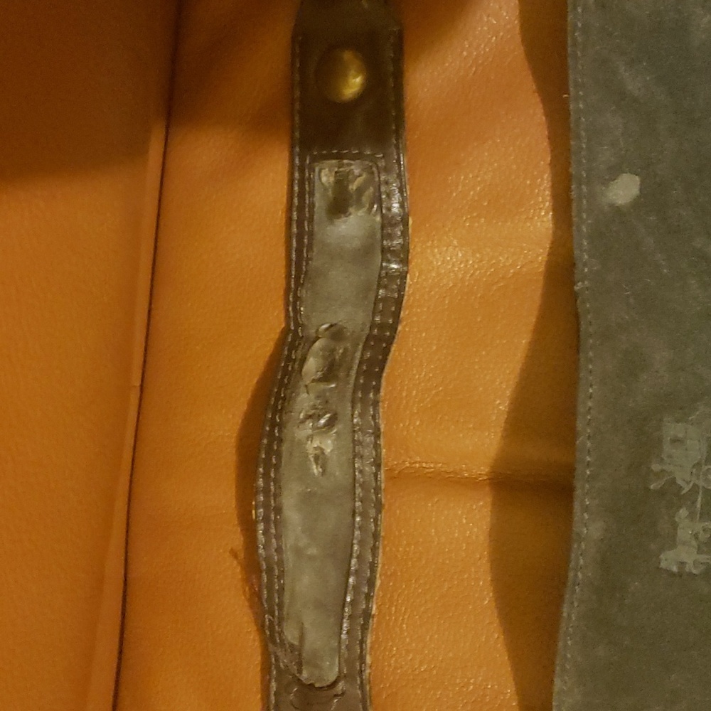 Baby Blue Suede/Leather Coach Hobo Woman Shoulder bag - Picture 4 of 9